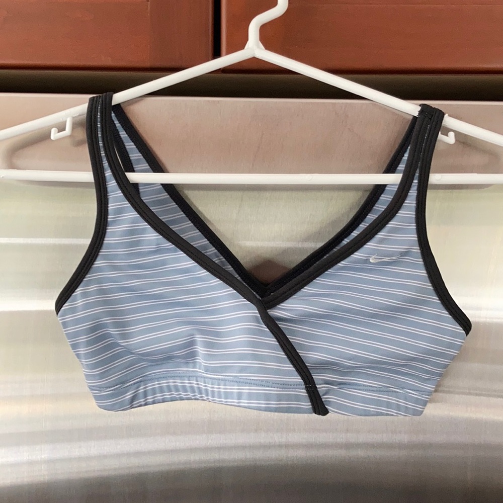 Black & Blue Nike Sports Bra